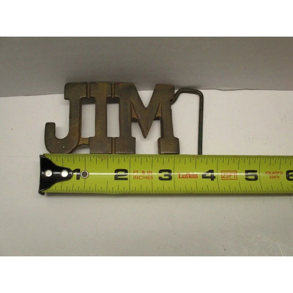 JIM Belt Buckle Vtg
